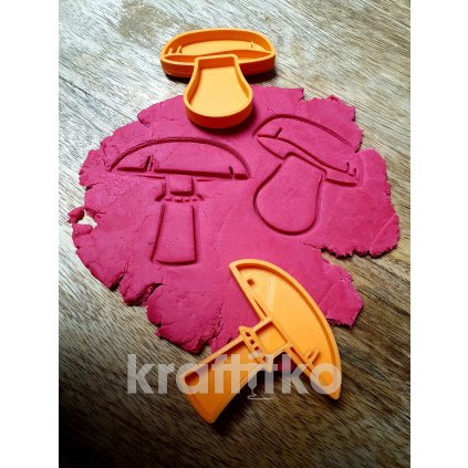 Obtisk hříbek - pravý hřib (Velikost 10 cm)