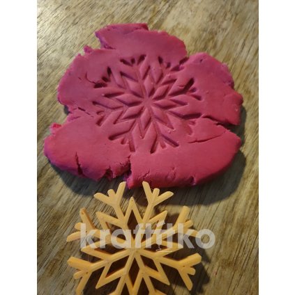 Vánoční vločka č. 2 - obtisk (Velikost 10 cm)