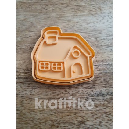 Domeček č.1 vykrajovátko 2v1 (Velikost 10 cm)