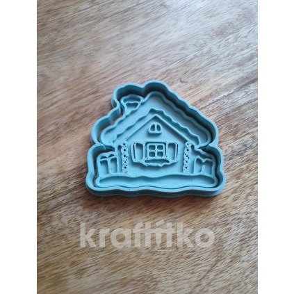 Domeček č.3 vykrajovátko 2v1 (Velikost 10 cm)