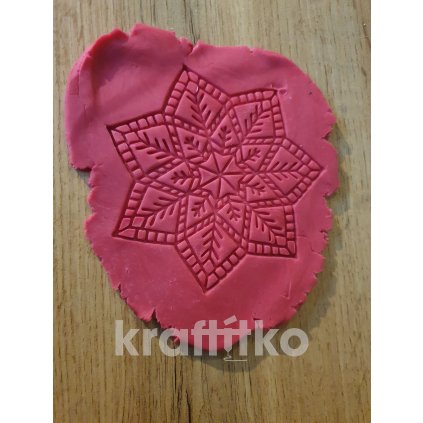 Mandala č. 6 (Velikost 10 cm, + obrysové vykrajovátko ANO)