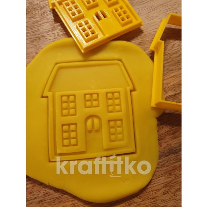 Domeček č.5 vykrajovátko 2v1 (Velikost 10 cm)