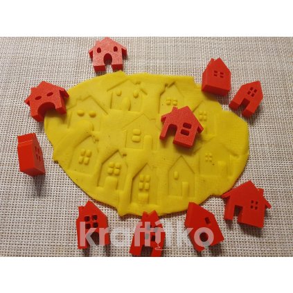Sada domečků jednoduchých 10 ks (Velikost 3 cm)