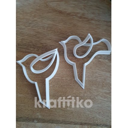 Sada ptáčků s křidélky  2ks - zápichy (Velikost 10 cm)