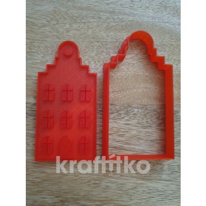 Domeček č.6 vykrajovátko 2v1 (Velikost 12 cm)
