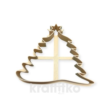 Stromeček s hvězdou a větvemi dolů i nahoru (Velikost 10 cm)