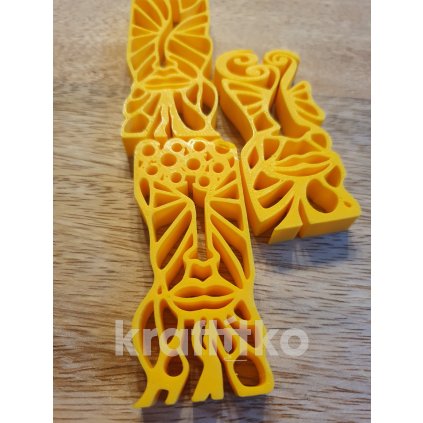 Sada 3 ks obtisků hlavy duchů (Velikost 10 cm)