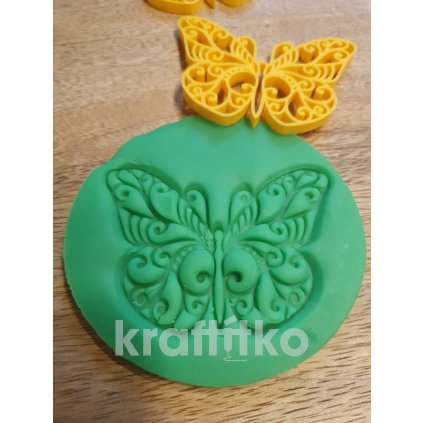 Motýlek - obtisk č.2 (Velikost 10 cm)