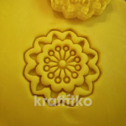 Obtisk BOHO Květina č. 4 (Velikost 10 cm)