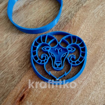 Znamení zvěrokruhu - skopec - vykrajovátko (Velikost 10 cm)
