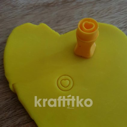 Srdíčko v kolečku - razítko (Velikost 1,5 cm)