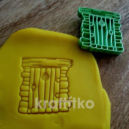 Lesní dřevěné dveře do domečku (Velikost 10 cm)