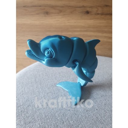 Flexi Delfín - modrý - lesklý