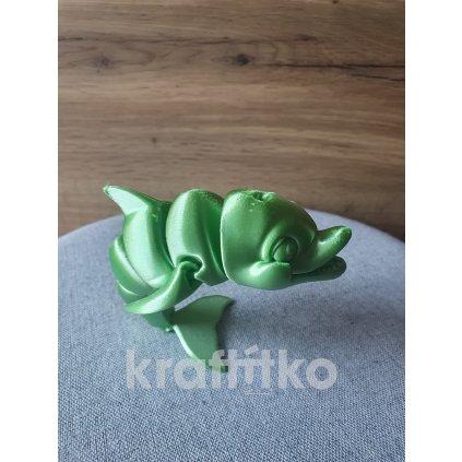 Flexi Delfín - zelený - lesklý