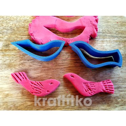 Obrysový ptáčci 2 ks -  malý (Velikost 10)