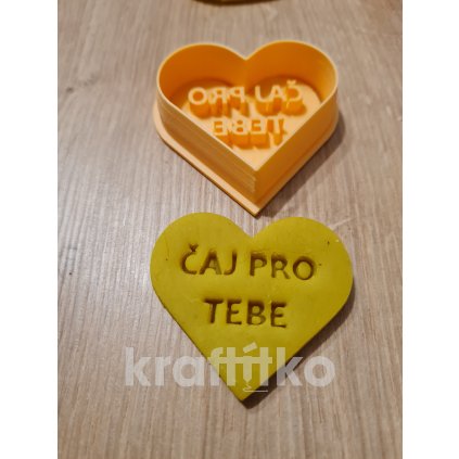 Srdce vykrajovátko - čaj pro tebe (Velikost 5 cm)