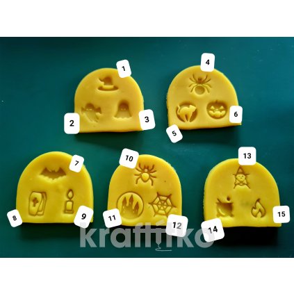Halloweenské razítko 1 ks - vyberte variantu (Velikost 3 cm, Varianta 1)
