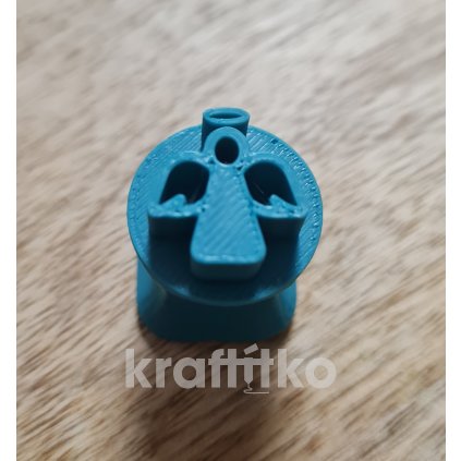 Vánoční razítko 1 ks - andílek (Velikost 2 cm)