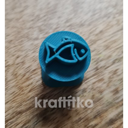 Vánoční razítko 1 ks - rybka