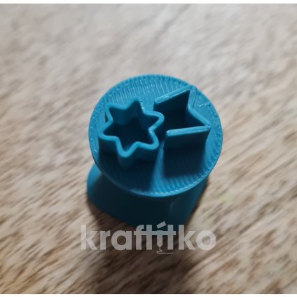 Vánoční razítko 1 ks - kometa (Velikost 2 cm)