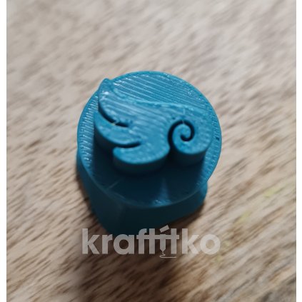 Vánoční razítko 1 ks - křídlo levé (Velikost 2 cm)