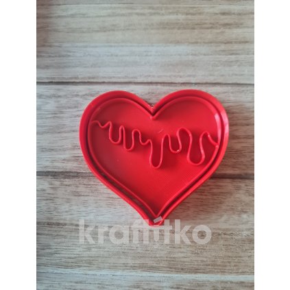 Srdíčko s polevou (Velikost 10 cm)