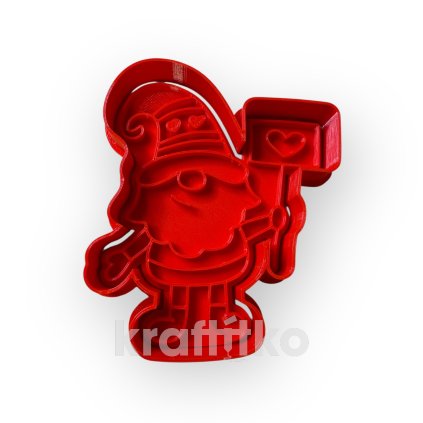 Skřítek se srdíčky č.3 (Velikost 10 cm)