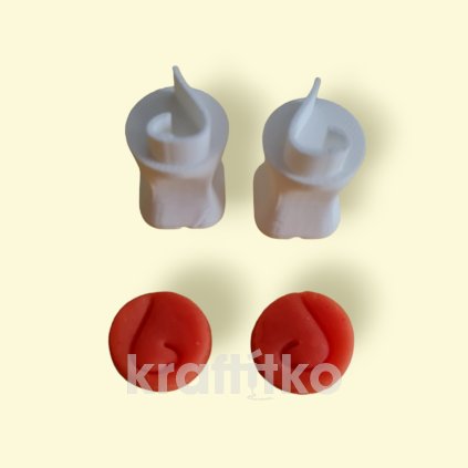 Nos č.4 sada 2 ks pravý+levý (Velikost 1,5 cm)