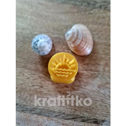 Slunce za mořem razítko (Velikost 2 cm)