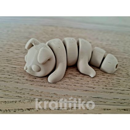 Pejsek - 3D omalovánka