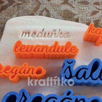 Razítko na bylinky - meduňka (Velikost 1,5 cm)