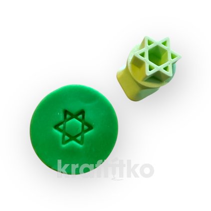 Davidova hvězda - razítko (Velikost 2 cm)