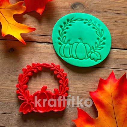 Věneček dýně - podzimní design (Velikost 15cm)