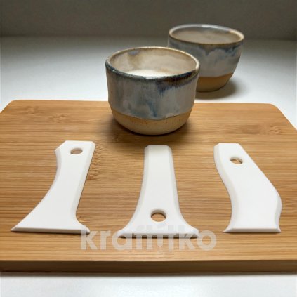 Kraftítka pro točení na hrnčířském kruhu 3ks - hrnečky (Velikost 10 cm)