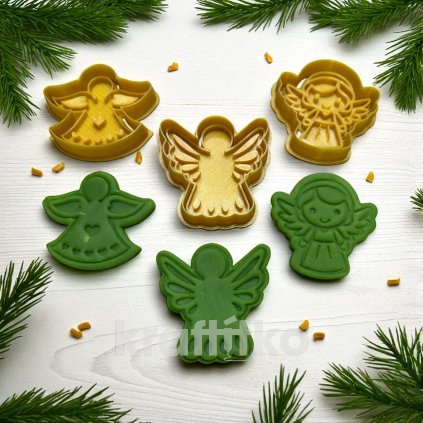 Andělé mix - sada 3 ks vykrajovátek (Velikost 10 cm)