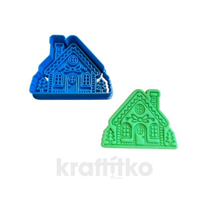 Domeček se stromy - č. 19 (Velikost 10 cm)