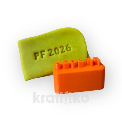 Razítko PF 2026 font č.1 (Velikost 1 cm)