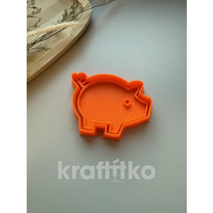 Prasátko - vykrajovátko 2v1 (Velikost 10 cm)