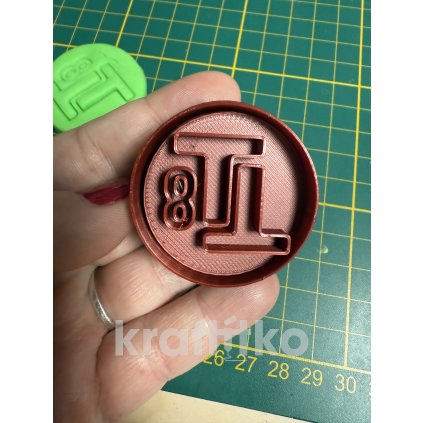 Modeláž na zakázku - logo školy 4cm