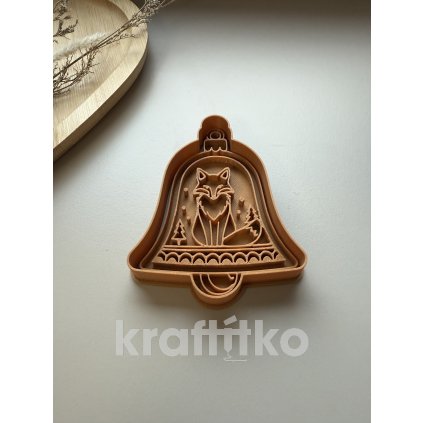 Baňka s liškou (Velikost 10 cm)