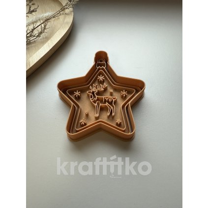 Baňka se sobem (Velikost 10 cm)