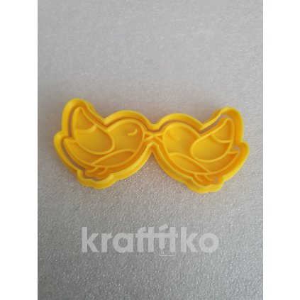 Dva ptáčci naproti sobě (Velikost 11 cm)