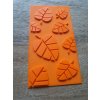 2661 3 reliefni desticka monstera listy