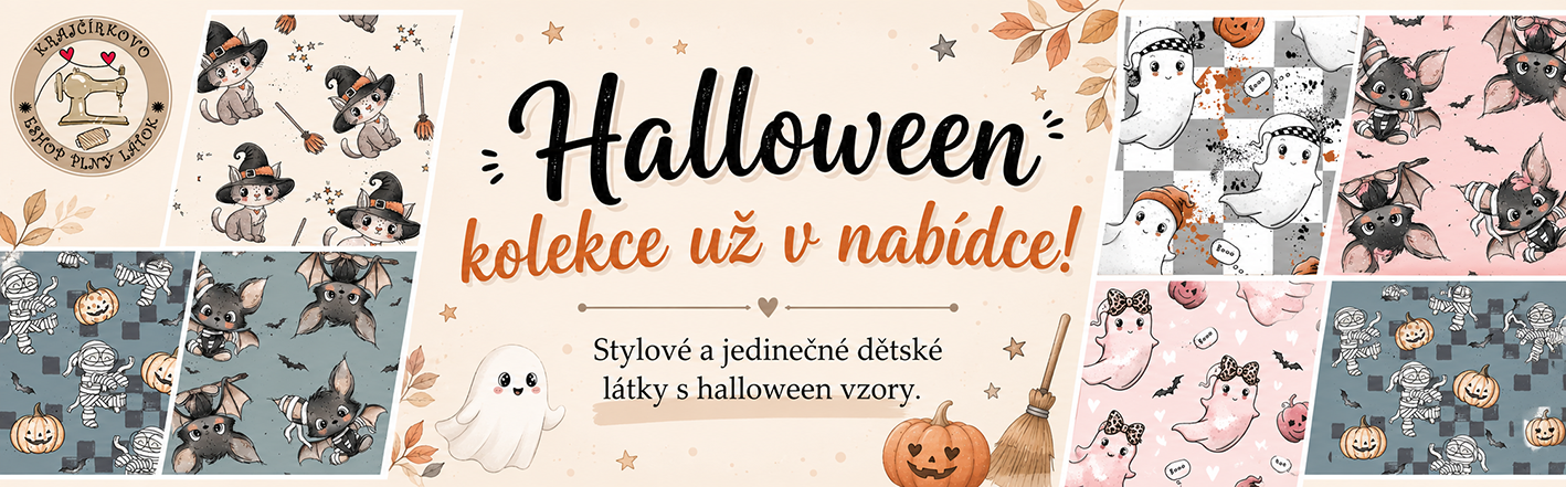 Halloween kolekce dětských látek