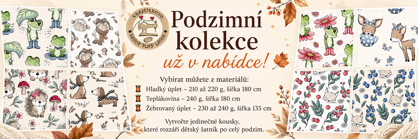 Podzimní látky pro děti
