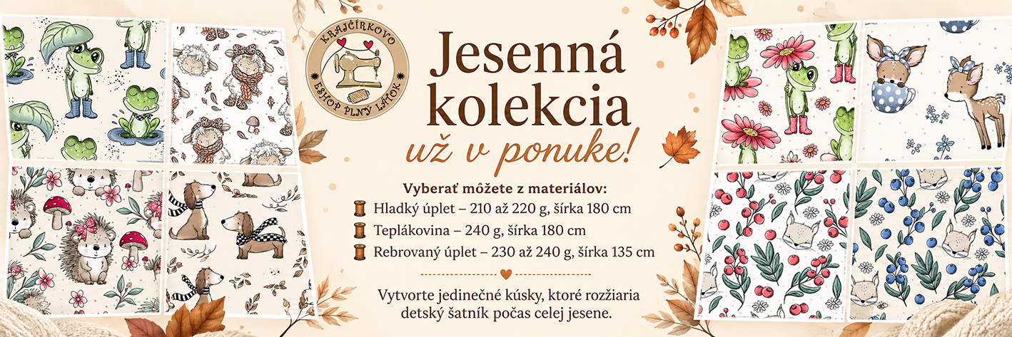 Jesenné látky pre deti