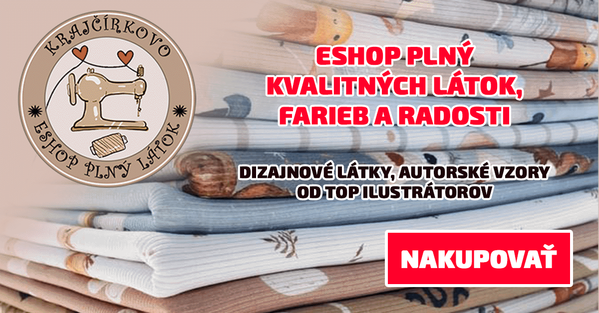 Krajčírkovo - Dizajnové a detské látky, eshop s látkami na metráž
