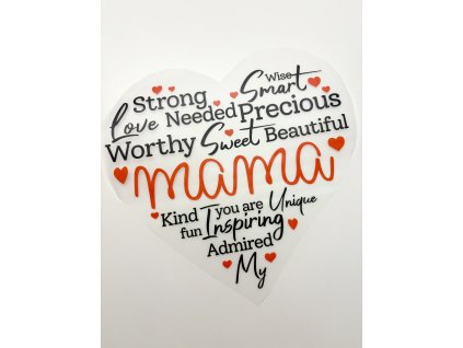 Nažehlovačka na oblečenie - Mama Š26cm x D24cm