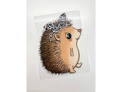 Nažehlovačka na oblečení - Jablečková Ježinka Š12cm x D16cm