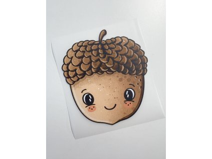 Nažehlovačka na oblečení - Podzimní žalud malý Š8cm x D9cm